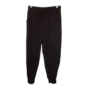 Colsie High Rise Jogger Sweatpants Black Fleece Knit M